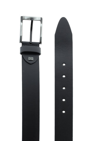  Siyah Spor Desenli Deri Kemer