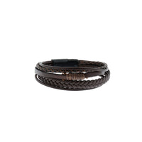 Koyu Kahve Deri Bileklik