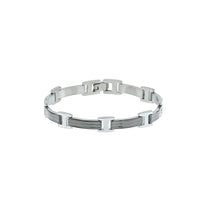 Metalik Gri Çelik Bileklik