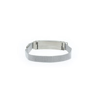 Metalik Gri Trend Mıknatıslı Çelik Bileklik