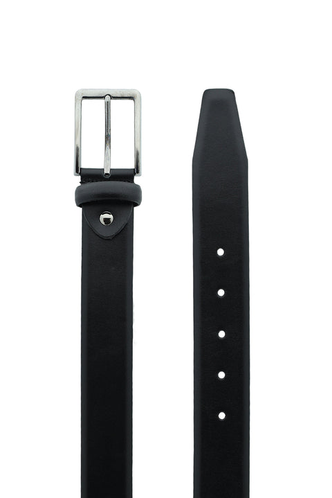 Siyah Deri Klasik Kemer