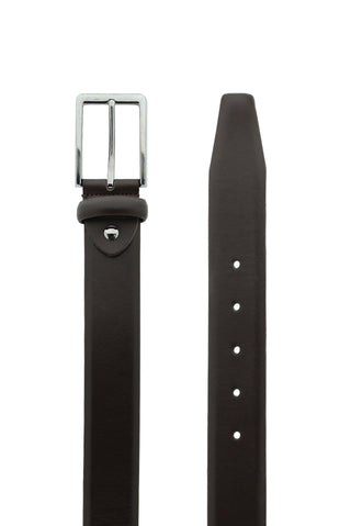  Koyu Kahve Klasik Deri Kemer