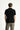  Siyah Slim Fit Dar Kesim Nakışlı Pamuk Polo Yaka Tişört
