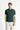 Koyu Yeşil Slim Fit Dar Kesim Nakışlı Pamuk Polo Yaka Tişört