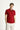 Koyu Kırmızı Slim Fit Dar Kesim Nakışlı Pamuk Polo Yaka Tişört