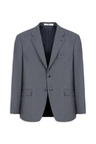 Açık Lacivert 6 Drop Regular Fit Standart Kesim Mono Yaka Desenli Takım Elbise