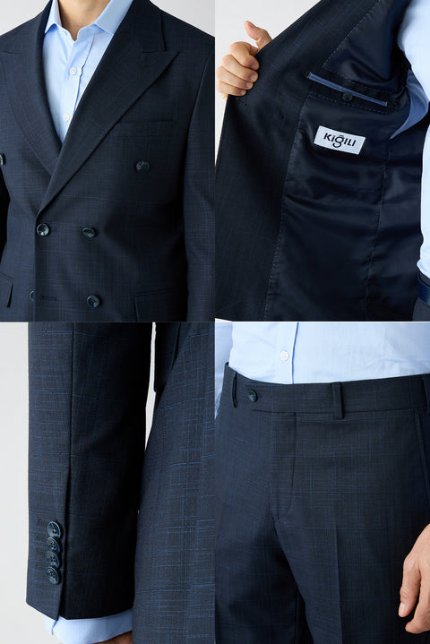 Dark Navy 6 Drop Regular Fit Standard Cut Suit