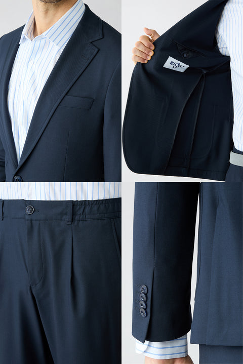 Medium Navy 7 Drop Super Slim Fit Extra Narrow Cut Suit