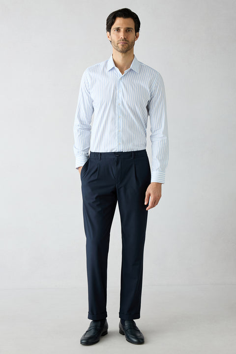 Medium Navy 8 Drop Long Slim Fit Suit