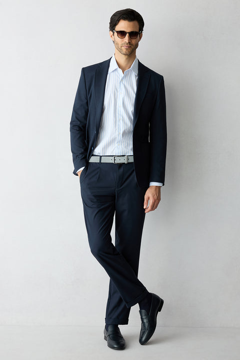 Medium Navy 8 Drop Long Slim Fit Suit