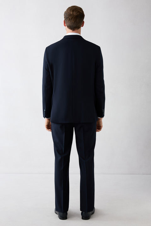 Dark Navy 7-Drop Slim Fit Notch Lapel Stretch Suit