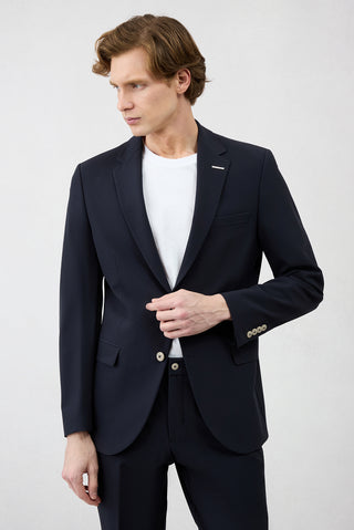  Koyu Lacivert Techno-Line 6 Drop Regular Fit Standart Kesim Esnek Çantalı Klasik Takım Elbise