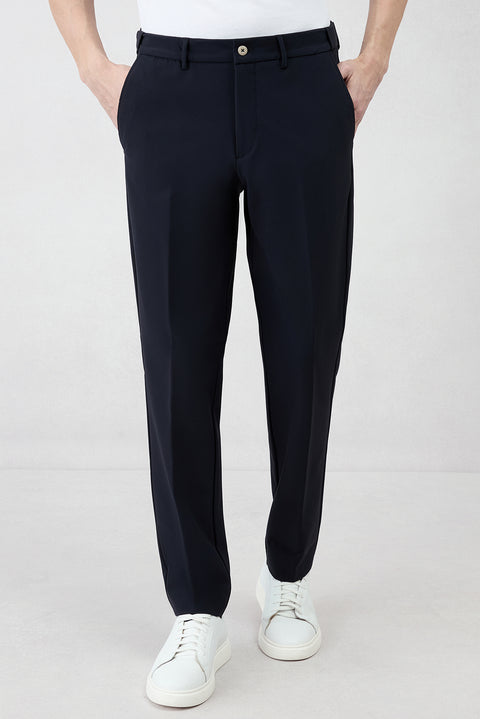 Koyu Lacivert Techno-Line 6 Drop Regular Fit Standart Kesim Esnek Çantalı Klasik Takım Elbise