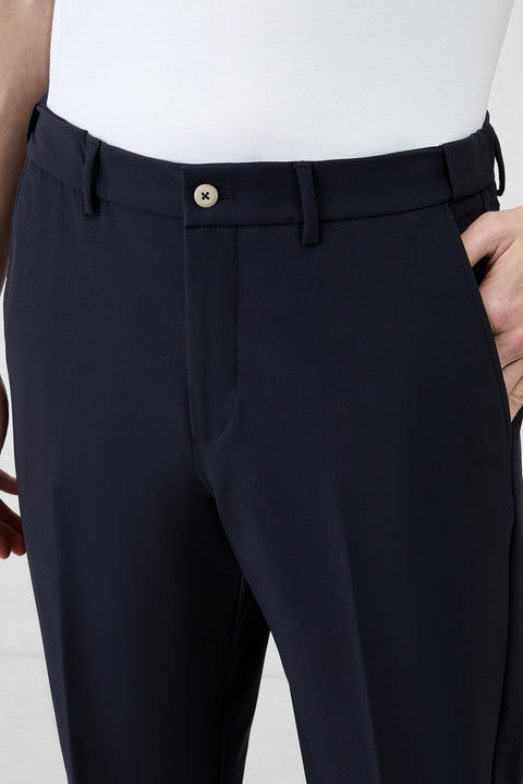Koyu Lacivert Techno-Line 6 Drop Regular Fit Standart Kesim Esnek Çantalı Klasik Takım Elbise