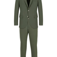 Medium Khaki Techno-Line 6 Drop Regular Fit Standard Cut Flexible Bag Suit
