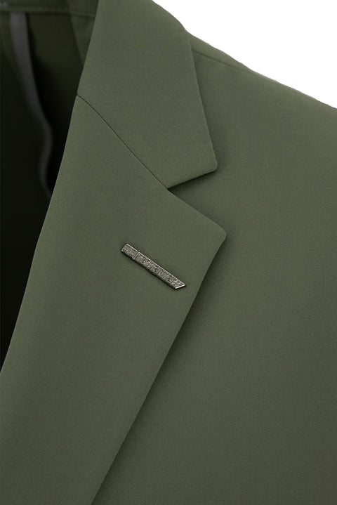 Medium Khaki Techno-Line 6 Drop Regular Fit Standard Cut Flexible Bag Suit
