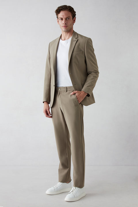 Medium Mink Techno-Line 6 Drop Regular Fit Standard Cut Flexible Bagged Classic Suit