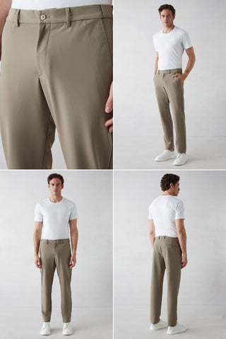  Orta Vizon Techno-Line 6 Drop Regular Fit Standart Kesim Esnek Çantalı Takım Elbise