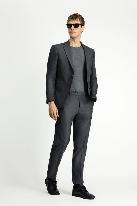 Koyu Füme 7 Drop Super Slim Fit Eksra Dar Kesim Takım Elbise