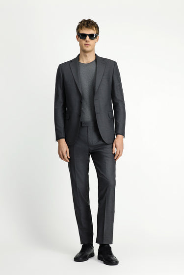  Koyu Füme Slim Fit Dar Kesim Klasik Takım Elbise