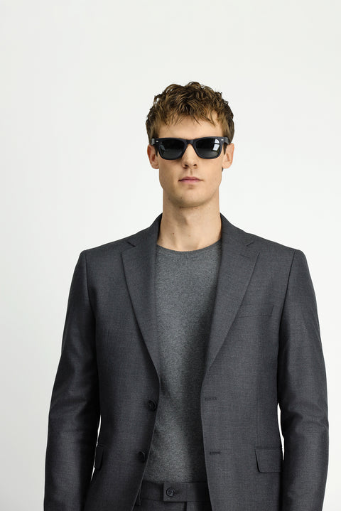 Koyu Füme 7 Drop Super Slim Fit Eksra Dar Kesim Takım Elbise