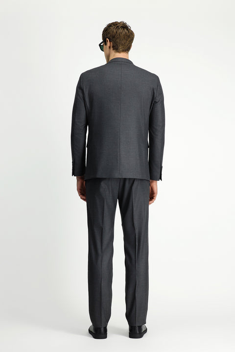 Koyu Füme 7 Drop Super Slim Fit Eksra Dar Kesim Takım Elbise