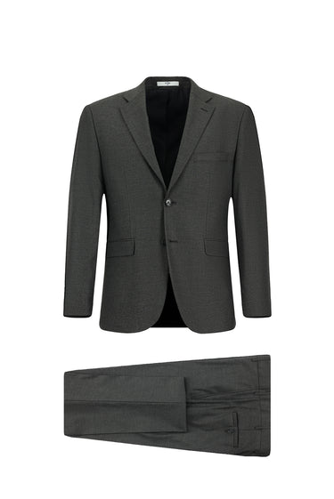 Koyu Füme Super Slim Fit Ekstra Dar Kesim Klasik Takım Elbise