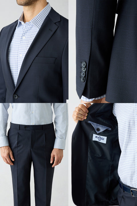 Dark Navy 6 Drop Regular Fit Standard Cut Suit