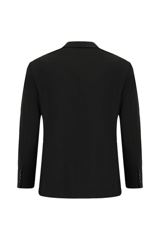  Siyah Relaxed Fit Rahat Kesim Klasik Takım Elbise