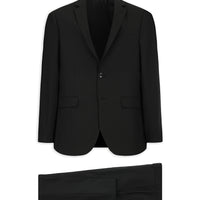 Siyah 7 Drop Super Slim Fit Eksra Dar Kesim Takım Elbise