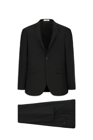  Siyah Relaxed Fit Rahat Kesim Klasik Takım Elbise