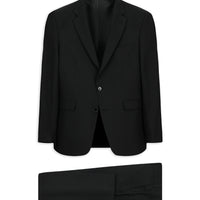 Siyah Slim Fit Dar Kesim Klasik Desenli Takım Elbise