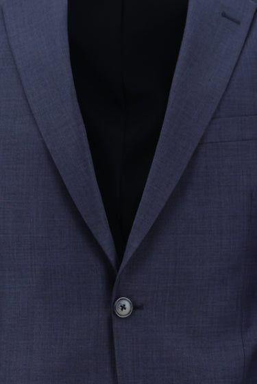 Açık Lacivert Slim Fit Dar Kesim Yünlü Klasik Takım Elbise