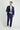 Açık Lacivert Slim Fit Dar Kesim Yünlü Klasik Takım Elbise