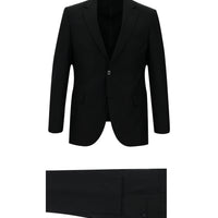 Black 6-Drop Regular Fit Standard Cut Suit