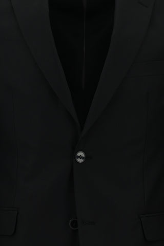  Siyah Slim Fit Dar Kesim Klasik Takım Elbise