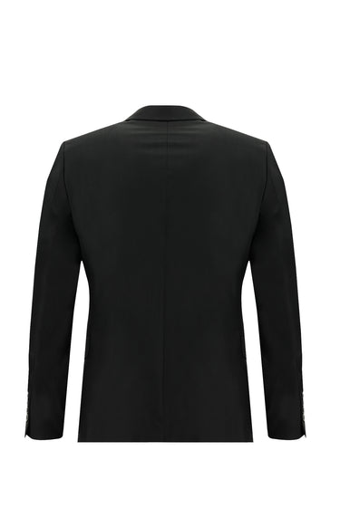  Siyah Regular Fit Klasik Takım Elbise