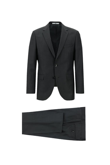  Koyu Füme Relaxed Fit Rahat Kesim Klasik Takım Elbise
