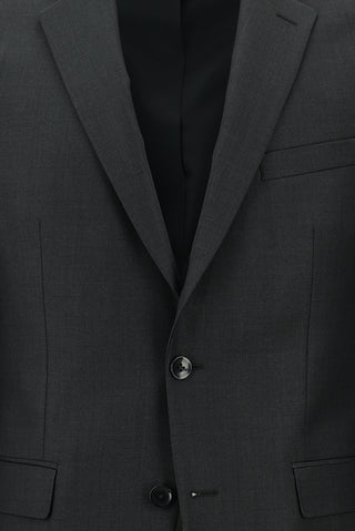  Koyu Füme 4 Drop Relaxed Fit Rahat Kesim Takım Elbise