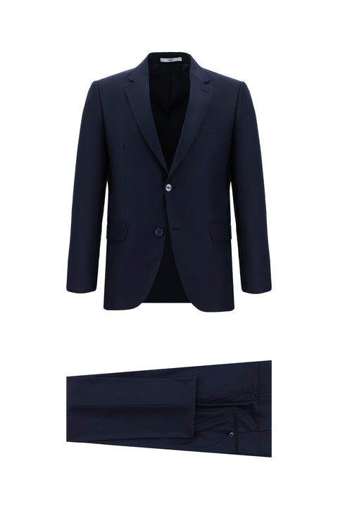 Koyu Lacivert 7 Drop Slim Fit Dar Kesim Takım Elbise