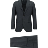 Koyu Füme Slim Fit Dar Kesim Klasik Takım Elbise