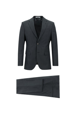  Koyu Füme Slim Fit Dar Kesim Klasik Takım Elbise