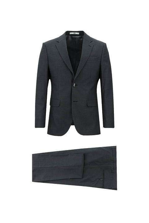 Koyu Füme 7 Drop Slim Fit Dar Kesim Takım Elbise