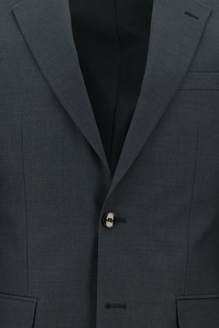  Koyu Füme 7 Drop Slim Fit Dar Kesim Takım Elbise