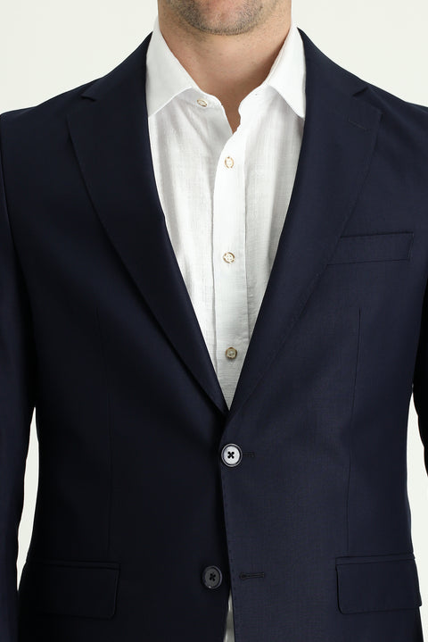 Koyu Lacivert 7 Drop Slim Fit Dar Kesim Takım Elbise