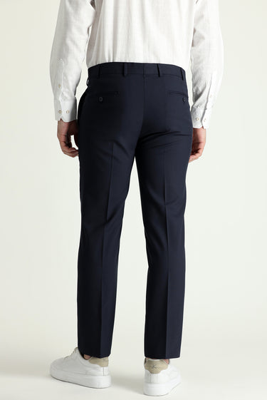Koyu Lacivert Slim Fit Dar Kesim Klasik Takım Elbise