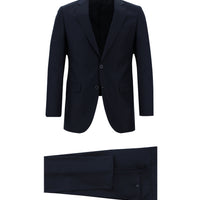 Siyah Lacivert Slim Fit Dar Kesim Klasik Takım Elbise
