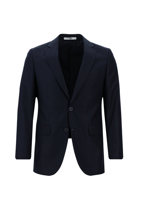Siyah Lacivert 7 Drop Slim Fit Dar Kesim Takım Elbise