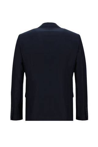  Siyah Lacivert Slim Fit Dar Kesim Klasik Takım Elbise