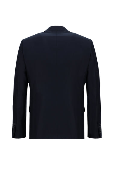 Siyah Lacivert Slim Fit Dar Kesim Klasik Takım Elbise